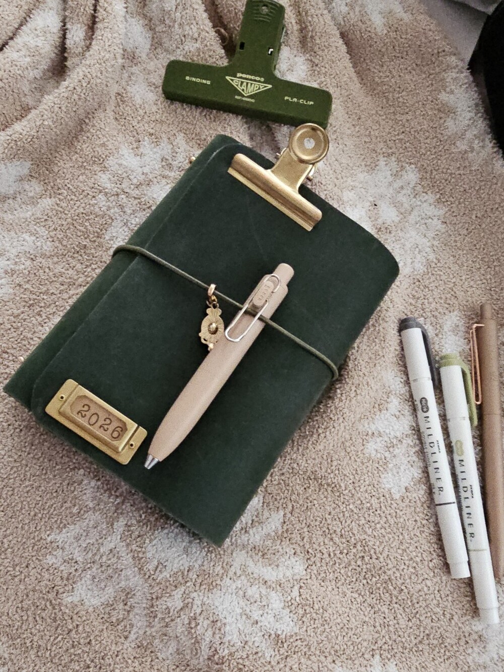Green Learher Travel Notebook Cover